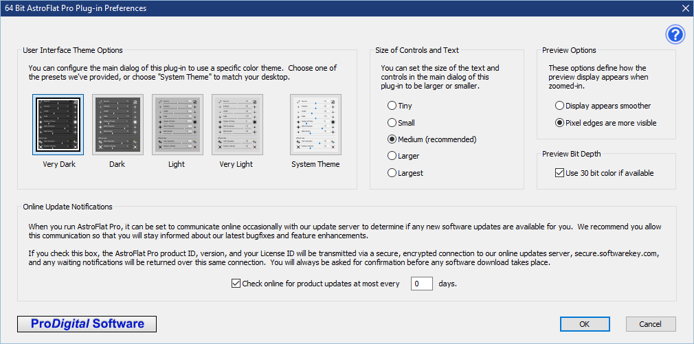 Preferences Dialog