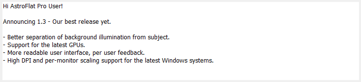 Update Message Window