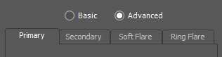 Select the portion of the effect you wish to adjust