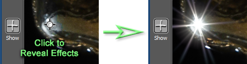 Click the Show Tool on a highlight to reveal the effects