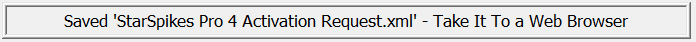 Activation Data Saved To File