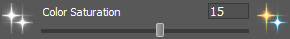 Color Saturation (C) - Sets the intensity of the star color used in the Primary Spikes