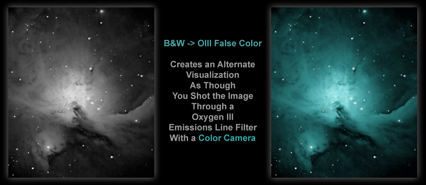 [Add False Color to Your Oxygen III Filtered Images for Enhanced Visualization.]